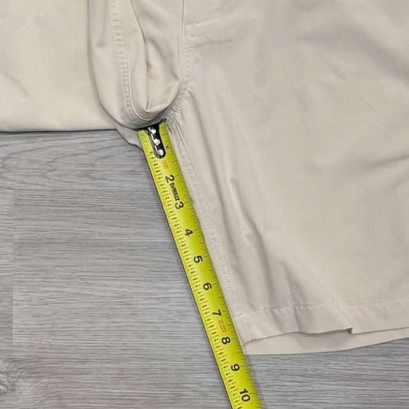 FootJoy Golf Shorts Mens 40 Beige Lightweight Performance Flat Front - Picture 8 of 13